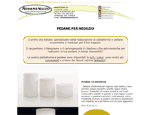 Tablet Screenshot of pedane-negozio.com